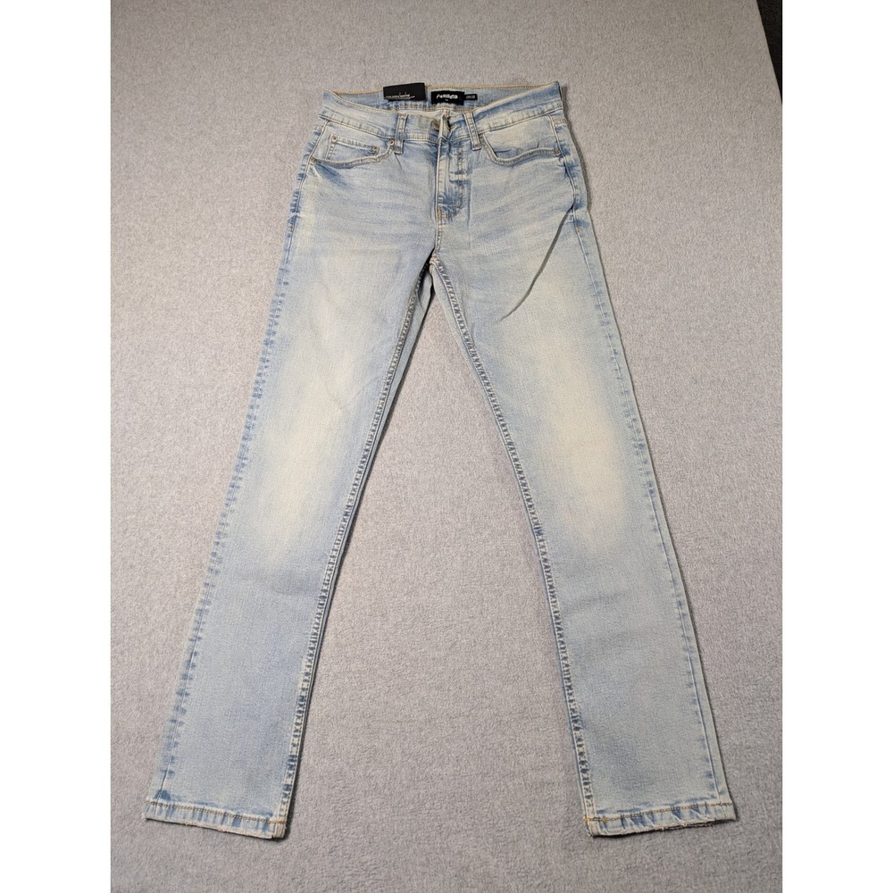 RSQ Slim Straight Jeans Mens 28x30 Light Wash Denim Blue Casual Pants NWT